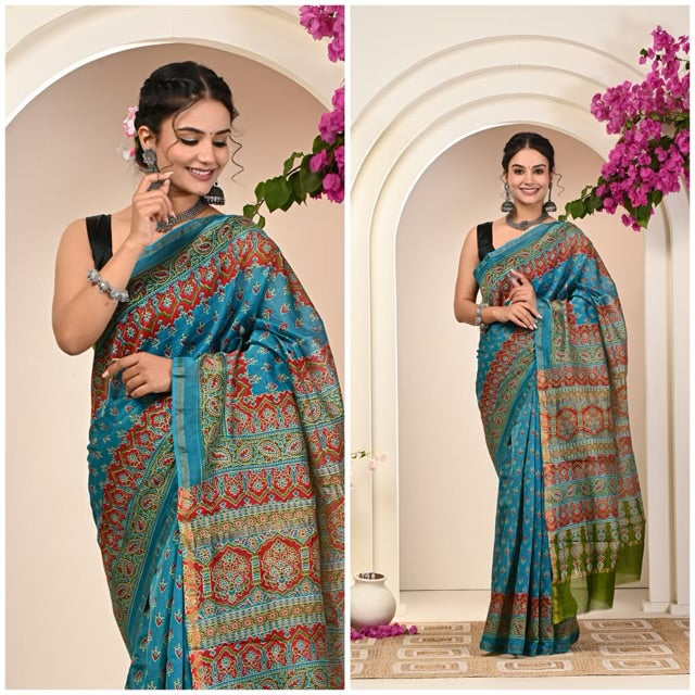 Zari Woven Chanderi Sarees